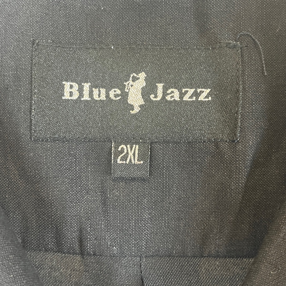 Blue Jazz 100% Linen Men's Short Sleeve Camp Shirt Size 2XL - Picture 3 of 5